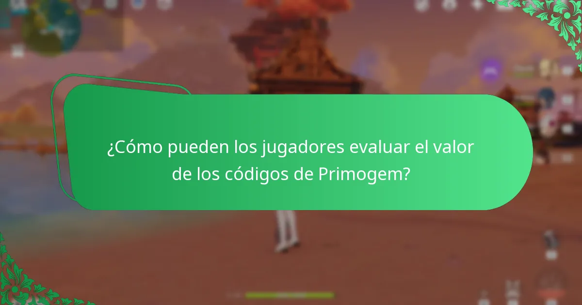 ¿Cuál es la rareza de los códigos de Primogem?
