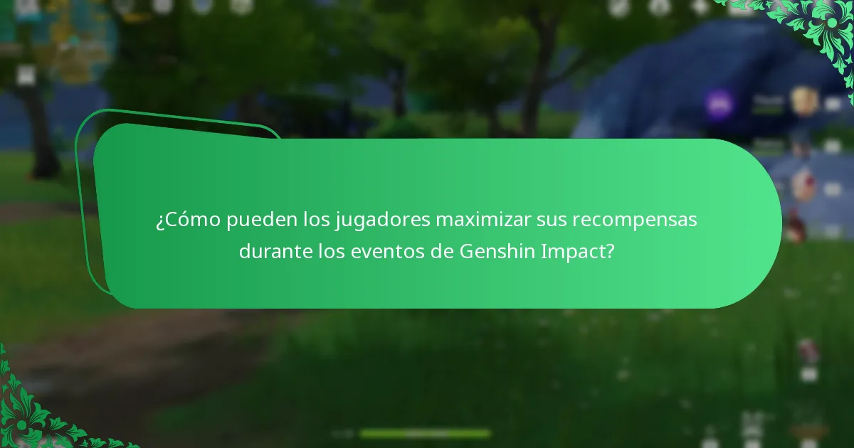 ¿Qué recompensas pueden esperar los jugadores de los futuros eventos de Genshin Impact?