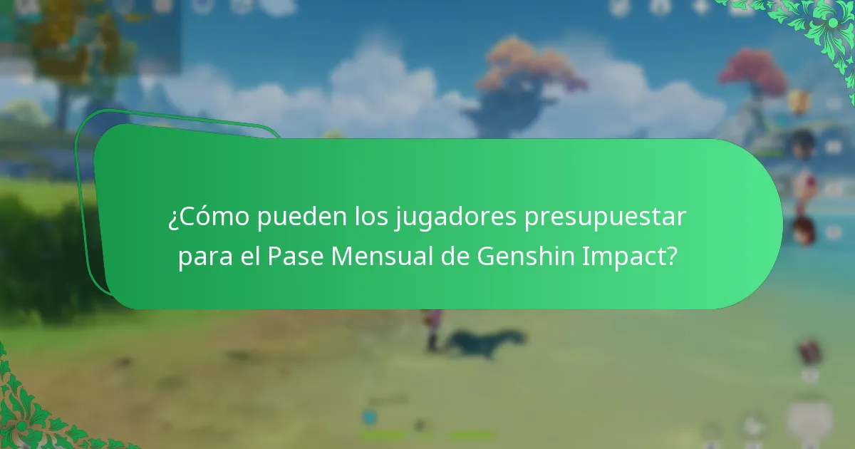 ¿Cuánto cuesta el Pase Mensual de Genshin Impact?