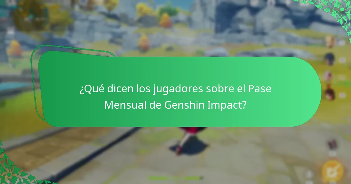¿Cómo pueden los jugadores proporcionar comentarios sobre el Pase Mensual?